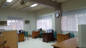 Trinity University of Asia window blinds