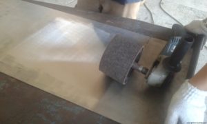 stainless hairline finish stage 2